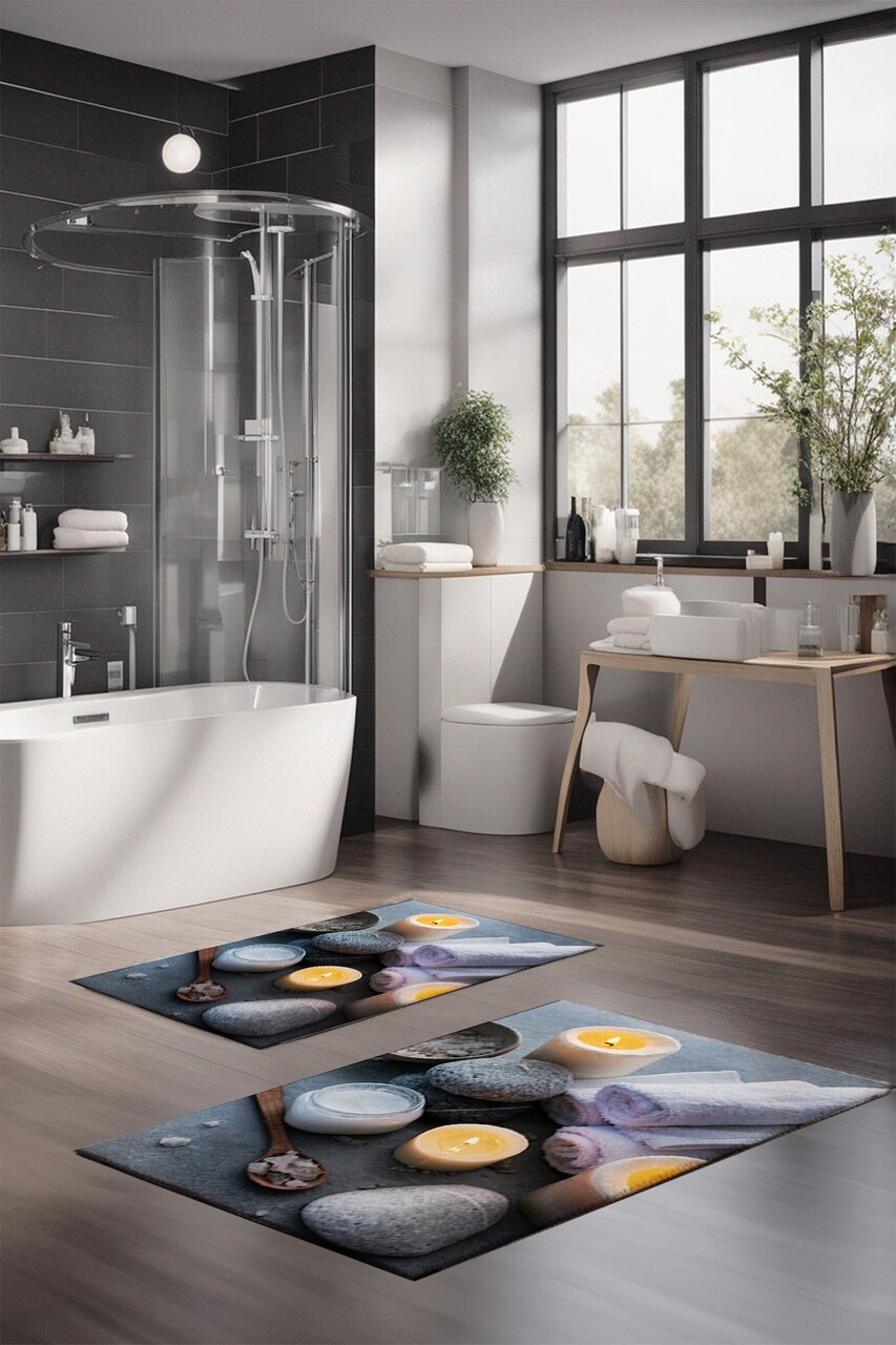 Set covorase de baie, L'essentiel Maison, CT-5342, Multicolor - imagine 4